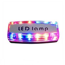 클립형 LED 경광등 안전 경고등 USB충전방식 라이딩 조깅 안전등 옆면 손전등 기능 최대 12시간 연속사용, 1개