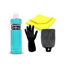 파이어볼 트로피칼 카샴푸 500ml 중성 세차샴푸 스노우폼 폼샴푸 + 타월 장갑, A-2 트로피칼 카샴푸 500 미트 세트
