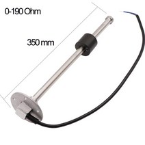 자동차 유압계 유압게이지 디지털 52mm 자동 연료 레벨 0-190ohm amp 240-33ohm 연료 레벨 미터 12v 24v 해양 연료 레벨 센서 송신기 유닛, 350mm 0-190옴