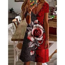 베트남원피스 동남아 원피스 괌 다낭 휴양지룩 발리 하와이 해외여행여름옷 동남아여행룩 Boho 빈티지 프릴 Befree 인쇄 드레스 여름 파티 비치 미니