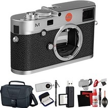 라이카 M (typ 240) 디지털 레인지 파인더 카메라 (실버) 추가 액세서리 번들 포함
