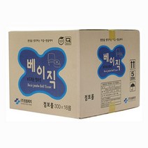 흰돌제지 주카리스 점보롤 베이직 300m*16롤 2겹, 1box, 16롤