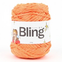 [슬로우플로우] 블링실 250g Bling [반짝임이 매력적인 굵은 메탈실], 18 형광오렌지, 1개