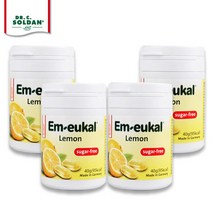 엠오이칼 무가당 레몬 목캔디 40g 4개, 엠오이칼 무가당 레몬 목캔디 40