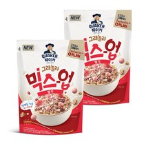 퀘이커 그래놀라 믹스업 딸기 350g, 2개