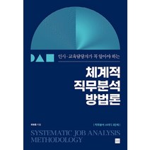 인사 교육담당자가 꼭 알아야 하는 체계적 직무분석 방법론, 플랜비디자인