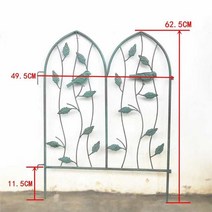 철제 낮은 대문 울타리 스탠드 분리대 정원문 휀스, 올드 그린