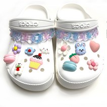 동물친구들 피크닉 파츠 체인 세트 14p, 소다 핑크, 14개