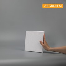 육각캔버스 면천 캔버스 유화캔버스액자 드로잉 보드, 순면3장개, 20x20cm호