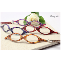 보니엘 트위스트체인 루페 여행용돋보기 노안안경 휴대용돋보기 루빼 목걸이돋보기, 1.레드