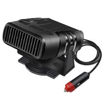 4 in 1 12V 120W 자동차 히터 전기 냉각 난방 팬 휴대용 전기 건조기 앞 유리 무역 멸종 Demister Defroster, 하나, 검은 색