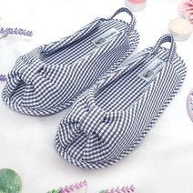 홈앨리스 덧신실내화 14종모음, 15깅엄 트임 네이비, 1개