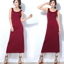 리더스 리더스 찰랑찰랑 민소매 나시 롱비치원피스 봄 여름 청자켓 코디 (5456027)