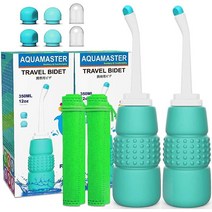 MERLIN LIGHT 휴대용 여행용 비데 2개 - Peri Bottle - 350ml 휴대용 비데 화장실 또는 산후 회 관리용 - 남성 아기 여성 또는 병상 환자를 위한 휴대