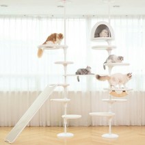가또페로 화이트폴 국산 고양이캣폴 캣타워, 6.아크릴 해먹 (단품), 브라운