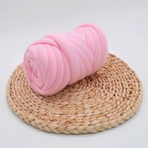 자이언트얀 겨울 벨벳 얀 밍크 망고 털 뜨개 실 왕모찌실 가방뜨기 직경2cm, 단일사이즈, 2센티 굵은 핑크 250g