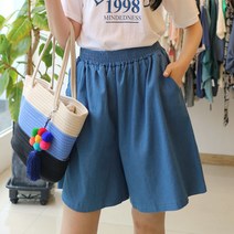 메리앤유 부드러운 해지데님 청치마반바지 88사이즈까지 가능