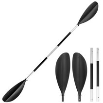 서핑 보드 패들 카약 4피스 이중 목적 조절식 sup 보트 스탠드 업 용 보트, m2030-03 블랙, 협력사