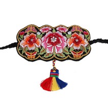 [럭셔리한복] 61.왕관배씨끈(검정) _ 한복머리띠 머리장신구 여아 배씨