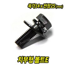 치부볼트E 14x25mm (50EA) 차량용 볼트 너트 와샤, 50개