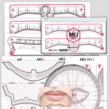 뷰티하이 MEI 디자인 눈썹스티커자(종택-입술/헤어라인/반영구재료/눈썹), 1개, 03_MEI T자 일반형(20매-40인용)