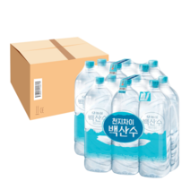 백두산 백산수 무라벨 2L 12개