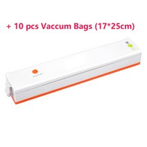 Z30 식품 진공 실러 포장 기계 220v110v 플러스 10pcs 가방 수비드 가방 자동 상업 가정용 주방 보관, 협력사, 주황색, 우리 110v