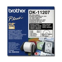 우나미IT 부라더 Brother 시디라벨 QL-550 QL-700 QL-720전용라벨 DK11207 58mmØ 100장 CD/DVD