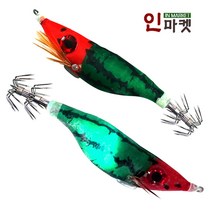 씨타임 LED에기 발광 전자 쭈꾸미 갑오징어 문어 에기, LED에기고등그레이 그린