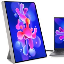 AYY 노트북용 휴대용 모니터 16.1 인치 1080P FHD IPS FreeSync 울트라 슬림 여행용 두 번째 모니터(Kickstand 포함) 듀얼 Type-C 미니 HDMI 듀얼 스피커 노트북 PC Mac Surface Xbox PS4 스위치 폰 -15132, 16.1 inch