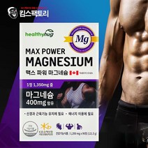 맥스파워 마그네슘 90정 캐나다직수입 마그네슘400mg 에너지 영양제, 맥스파워 마그네슘 90정x2통