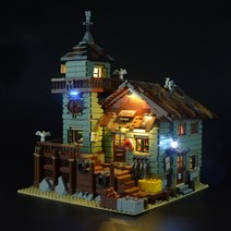 풀박스 중국호환블럭 16050 오래된 낚시 가게 21310 sy1147 7301 LED 추가옵션, 일반옵션 + LED