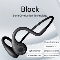 골전도 블루투스 이어셋 이어폰 가성비 수영 스포츠xiaomi sony 무선 5.0 헤드폰 핸즈프리 스테레오 mp3 ip66 방수 헤드셋 용, 블랙 기본 버전