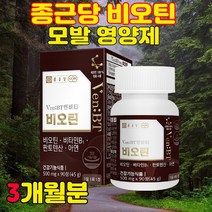 하루1정 풍성하게 바이오틴 20대 30대 여성 남성 모발 영양제 90정, 1개(3개월분)