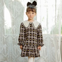 릴리푸리 웨이브 빅카라 기모 원피스