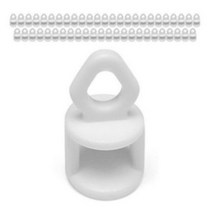 커튼레일용 롤러 50개, 화이트, 7세트