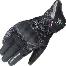 코미네 오토바이 방한 장갑 바이크 겨울 방풍 롱 글러브 GK-826 C-BLK, CRUSH-BLACK-2XL