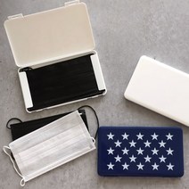 일본 마스크 케이스 일회용마스크 보관, 블랙 레터링, 1개