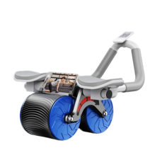 제이엠브로 ab슬라이드 복근운동기구 롤아웃 백익스텐션 뱃살 허리 ab휠, 럭셔리 블루