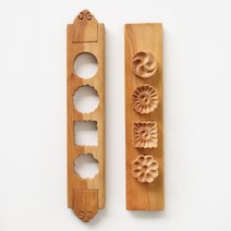 국산 박달나무 분리 약과틀 4구 l약과틀 떡틀 다식판