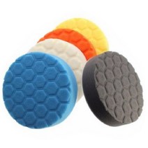 광택패드 헥사 5종 세트 12.5cm, 화이트+오렌지+블랙+옐로우+블루, 7개