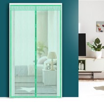 방문방충망 현관 문모기장 입구 문발 출입구 아파트, 화이트_200x240cm