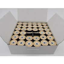 DOUBLELIN 미리 감긴 보빈 카드 보드 사이즈 L (SA155 사이즈9.4) 블랙 색상 박스당 144개 75D 2 폴리에스터 더블린 베이비락 바루단 버니나 형제 콘바느질 주키