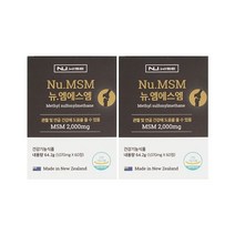 기타 뉴와이즈 뉴질랜드 MSM 식이유황 관절 연골 영양제 60정 1개월분 x2개 엠에스엠 무릎 어깨 초록입홍합