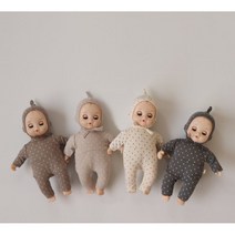 달콤콩콩이 인형옷 피카부 백일 키즈 돌, 멜란지