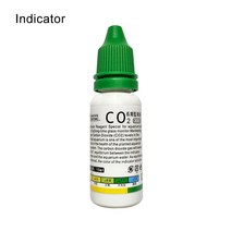 수족관 CO2 표시기 DIY 수조 유리 액체 테스터 모니터식물 잔디 CO2 시스템 농도 드롭 검사기 키트 15ml, 지시자