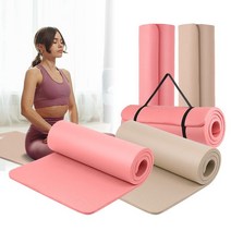 NBR 20mm 두꺼운요가매트 대형 홈트레이닝 운동 넓은, 쿠팡 크림베이지