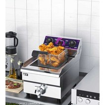 튀김기 업소용 소형 튀김기계 감자튀김 돈까스, F