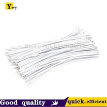 100 개/묶음 24AWG 8cm 주석 도금 브레드 보드 PCB 솔더 케이블 플라이 점퍼 와이어 틴 커넥터, 01 white_01 24awg_01 8cm