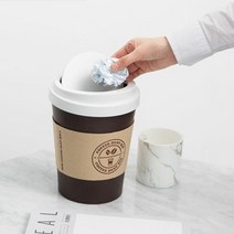 [KT알파쇼핑]시스맥스 미니 커피컵 휴지통 3L, 블랙_W1F9CC4